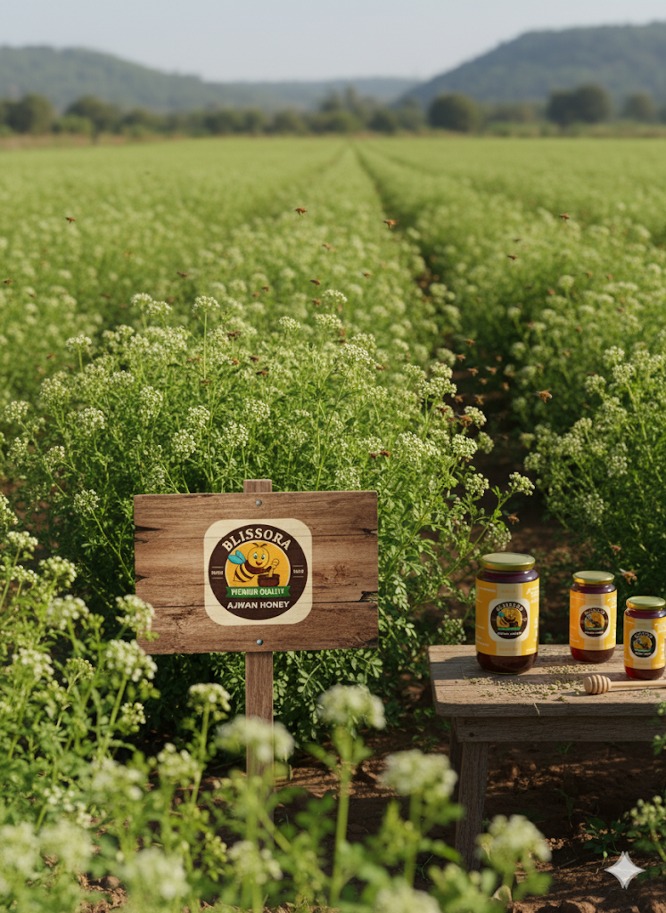 Blissora Ajwain Honey- 1kg Packaging