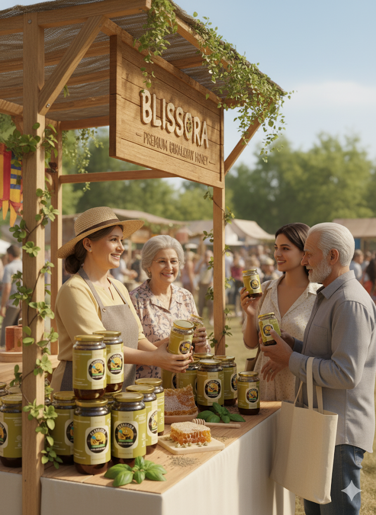 Blissora Ajwain Honey- 1kg Packaging