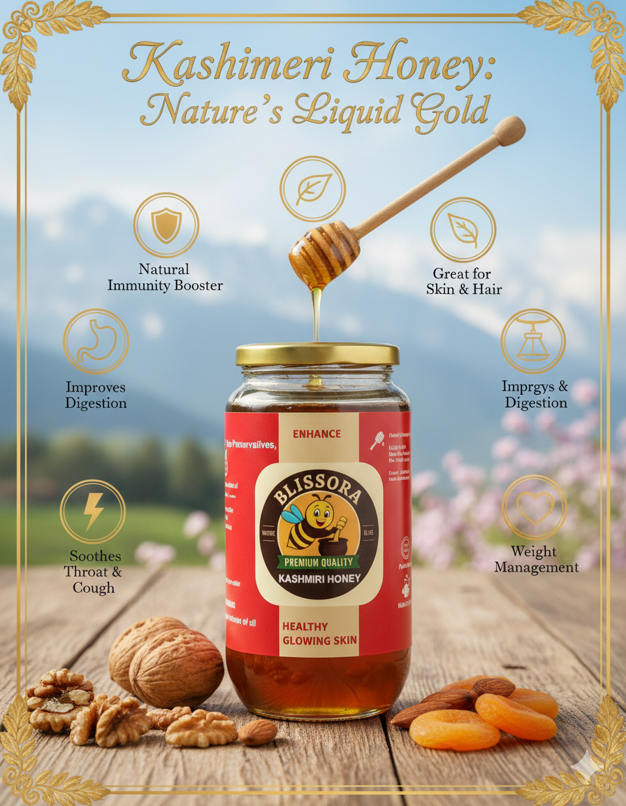 Blissora Kashmiri Honey- 1Kg Packaging