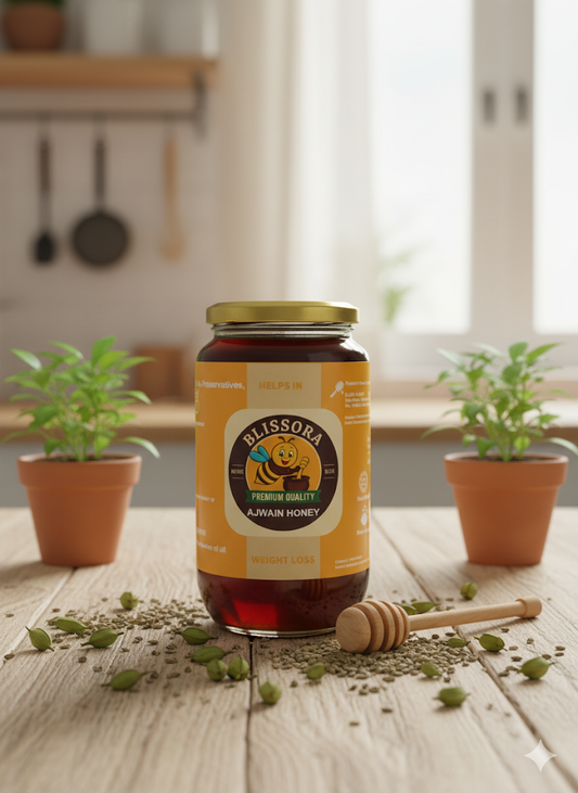 Blissora Ajwain Honey- 1kg Packaging