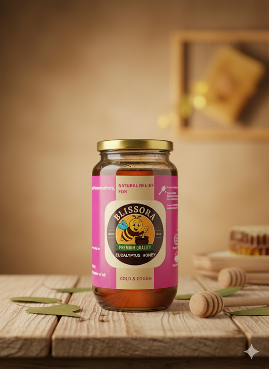 Blissora Eucalyptus Honey - 1kg Packaging
